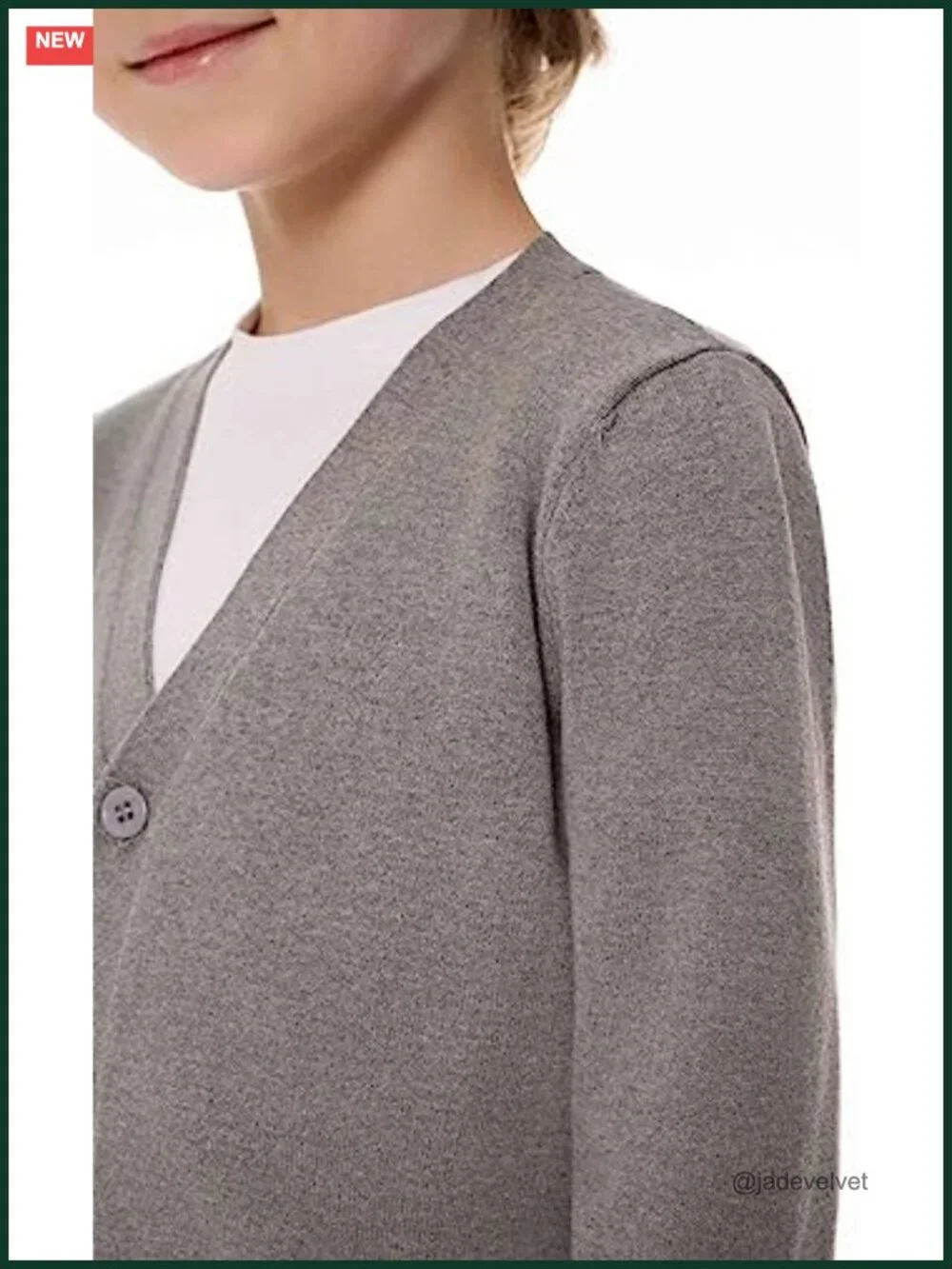 Boys V-Neck Cardigan Sweater Button Down Soft Cotton School Uniform